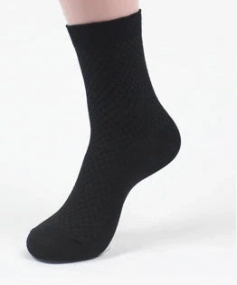 Men's bamboo fiber business socks in various colours
