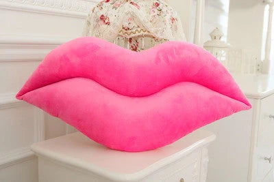 Creative plush big lips pillow in pink and red, sizes 50 cm and 65 cm
