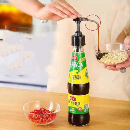 Stainless Steel Oil Cap Pump Top Dispenser for precise liquid control in kitchen