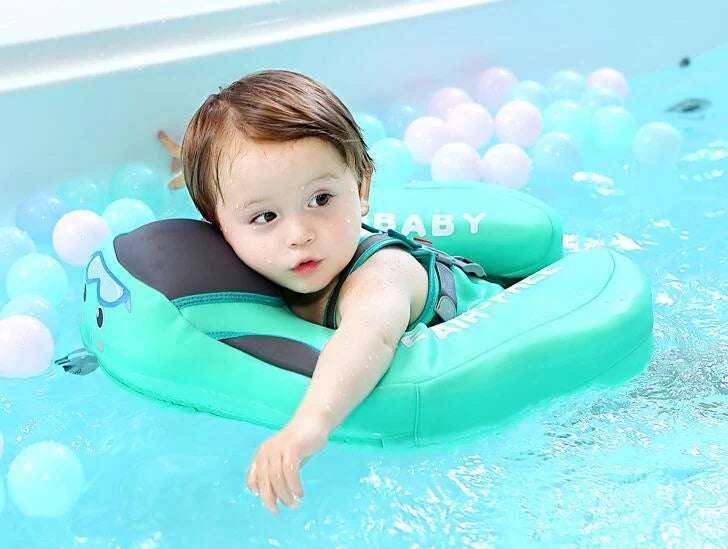 Baby swimming ring with 3D space layer fabric for safe and enjoyable water play