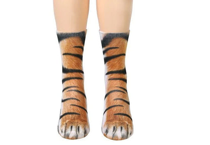 Stylish 3D animal paw socks in a variety of adorable designs, perfect for adding a playful touch to your everyday wardrobe.