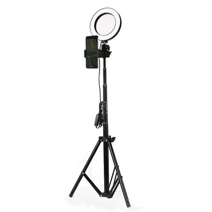 A versatile lighting kit for iPhone, including a ring light, tripod, and accessories to enhance mobile photography and videography