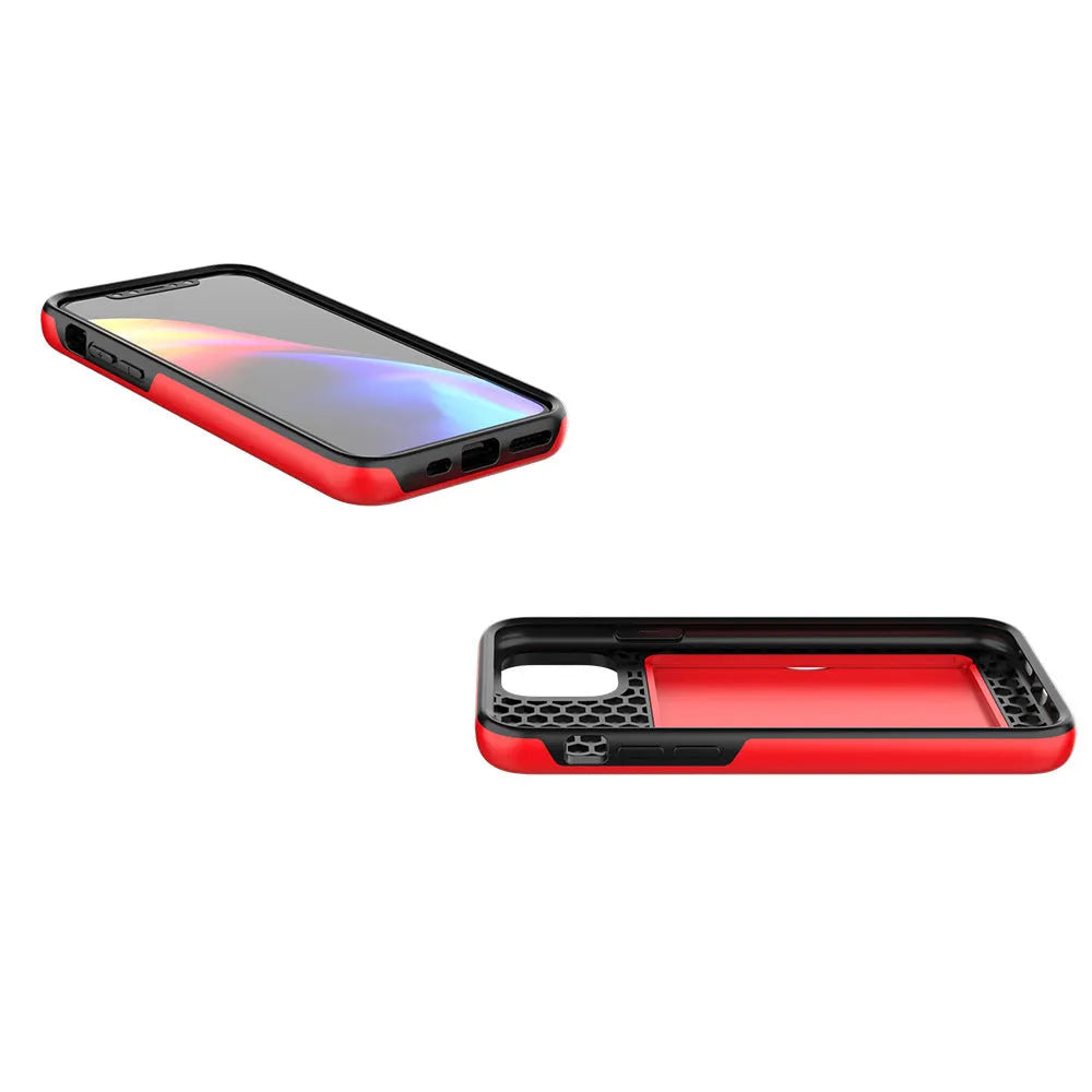 iPhone 11 protective case in solid colour with TPU and PC dual-material construction