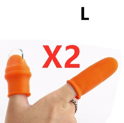 Silicone Finger Guard for Safe and Efficient Vegetable Harvesting with Sharp Curved Blade and Comfortable Grip