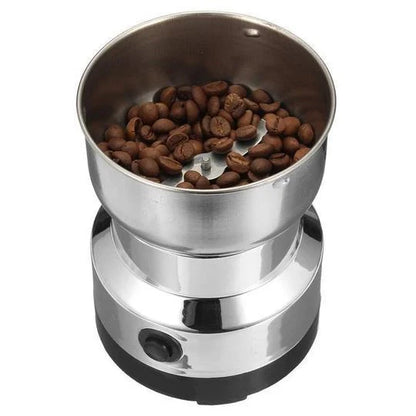 Morning Seven Coffee Grinder in stainless steel with high-speed motor