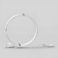 Black magnetic charging cable with Apple, Android, and Type-C compatibility showing aluminium alloy joints