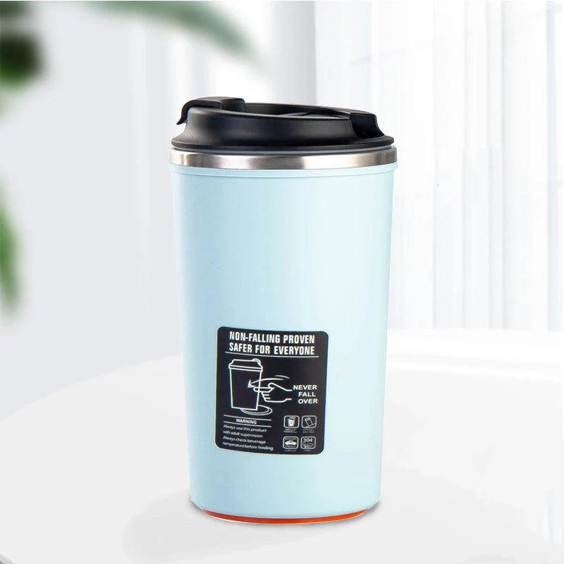 Durable stainless steel water bottle with 520ml capacity, perfect for hydration on the go