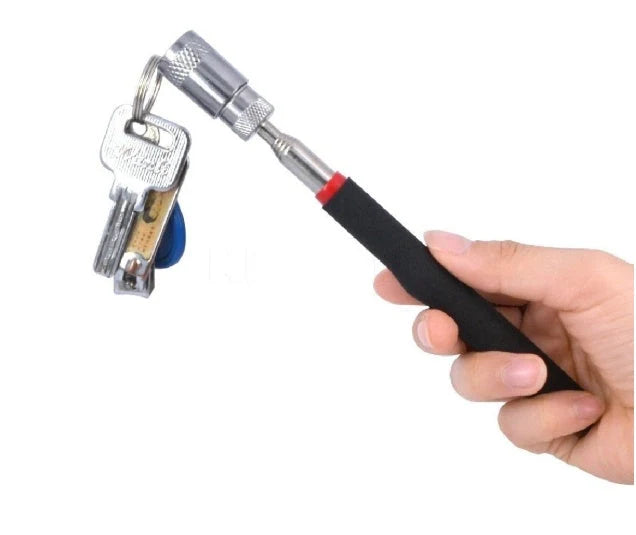 LED Magnetic Pick Up Tool with telescopic shaft and LED light for retrieving small metal parts