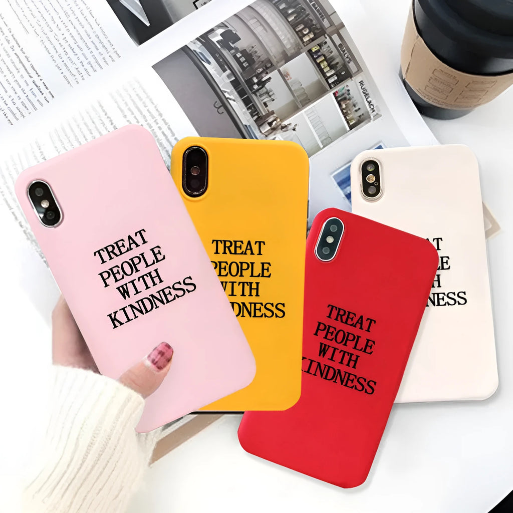 Printed colourful TPU phone case for iPhone showing painted back cover design.