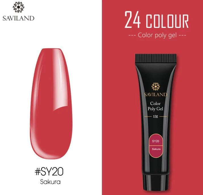 15g nail coloured crystal extension glue with resin base for durable nail art