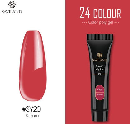 15g nail coloured crystal extension glue with resin base for durable nail art