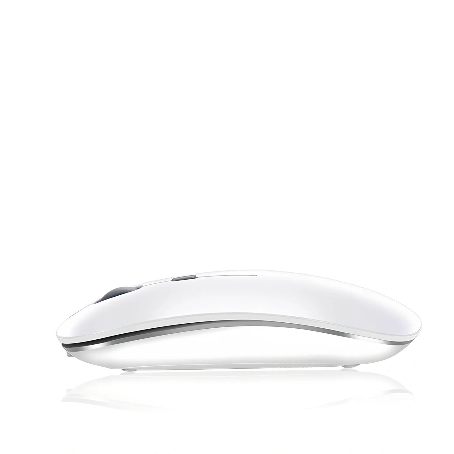 Wireless Bluetooth mouse for Apple devices with 1600 DPI resolution and rechargeable battery