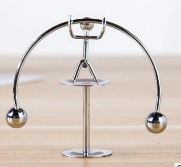 Stainless steel Iron Man tumbler decoration with one-leg balance design