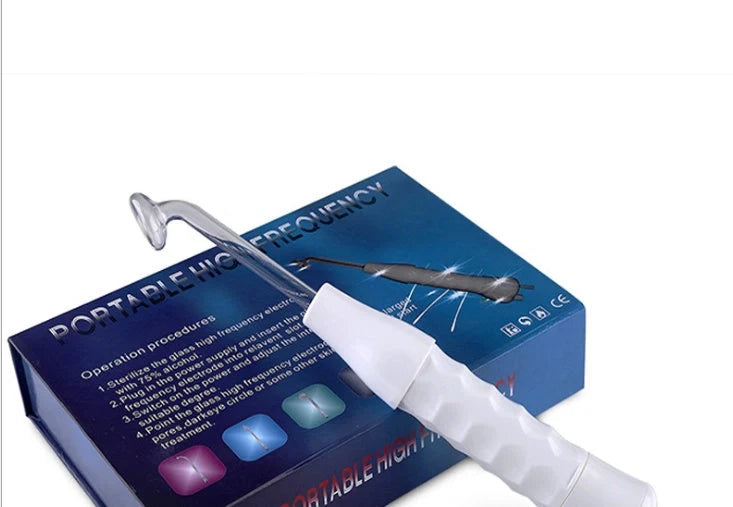 High-frequency electrotherapy beauty instrument for acne treatment and skin healing