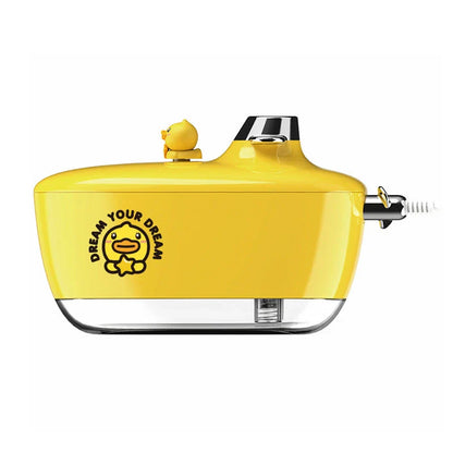 USB Mini Portable Air Purifier and Humidifier with night light in yellow, pink, and green