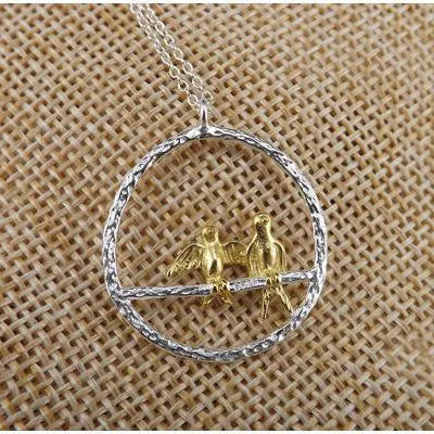 925 sterling silver pendant necklace with cute bird shape on link chain choker for women