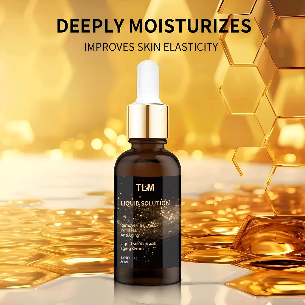 30ml bottle of facial moisturising care solution with hyaluronic acid and glycerin