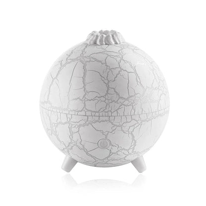Creative Planet USB Humidifier with essential oil diffuser in black and white crackle finish