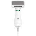 White all-in-one pet hair brush and hair dryer with two heat settings and 2-metre cord for dogs and cats