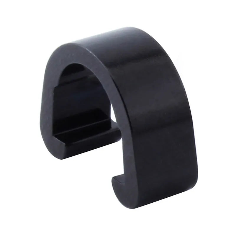 Aluminium alloy C-shaped buckle in multiple colours including black, blue, gold, green, pink, purple, red, and silver.