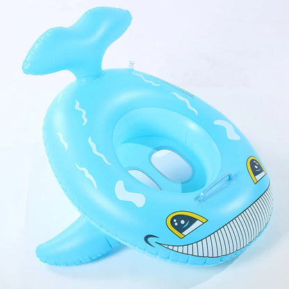 Children's inflatable fish boat swimming seat in marine animal designs for ages 3-5