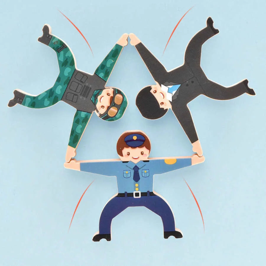 Stacked high block toys for children, made from durable ABS plastic