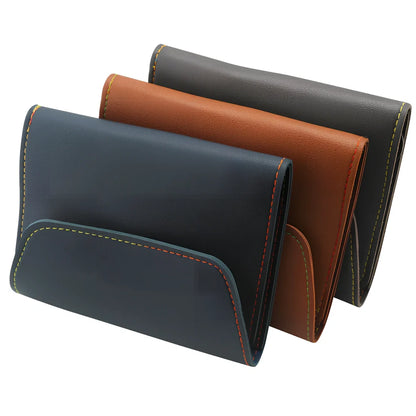 16-piece stainless steel manicure pedicure grooming kit in brown PU leather case with nail clippers and tools