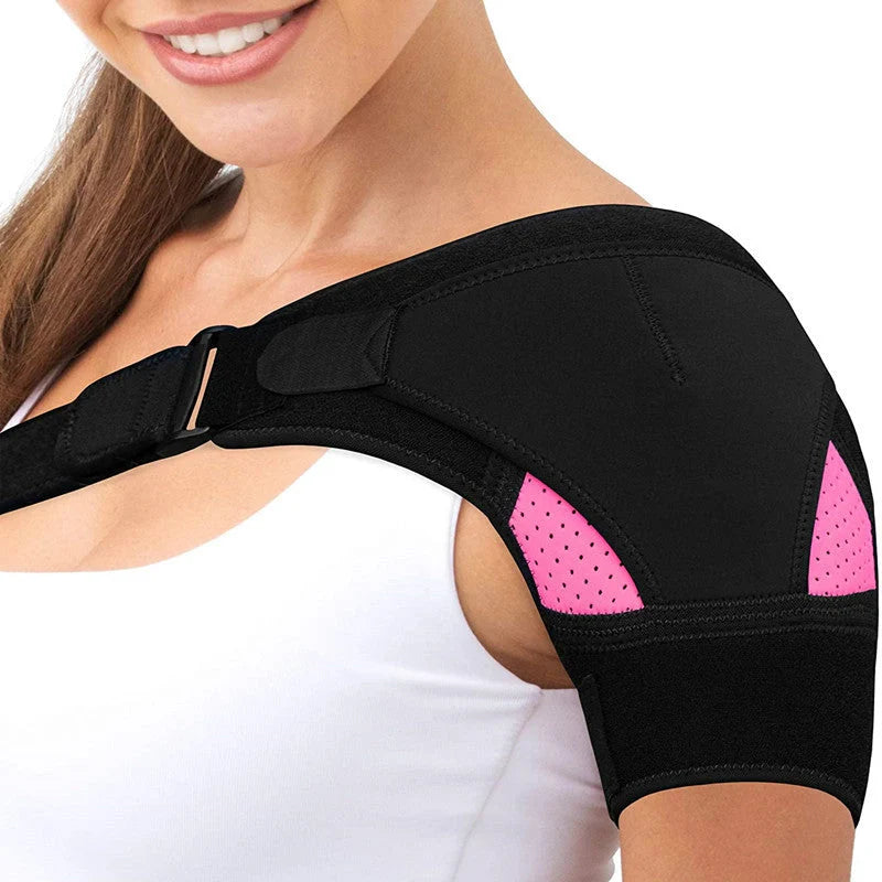 Breathable neoprene sports shoulder pads for basketball players with ice pack slots