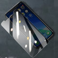 Apple iPhone tempered glass privacy screen protector with anti-reflective coating