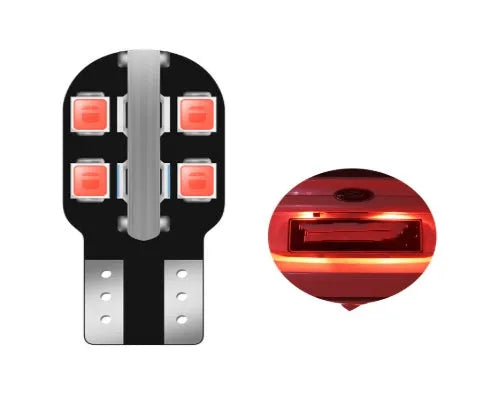 12V T10 LED car license plate light bulb in white colour with wedge base