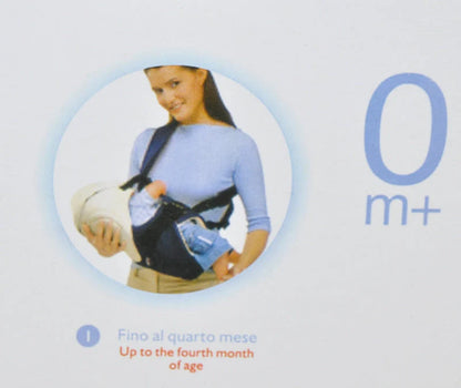 Newborn back pocket in high-grade fine cotton with super wide padded shoulder strap