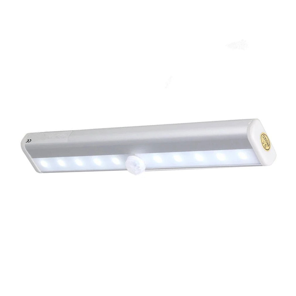 LED cabinet light with infrared sensor for automatic energy-saving illumination