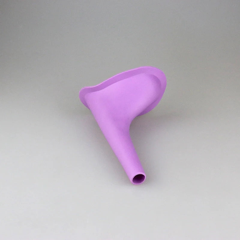 Ladies Standing Urinal in purple, portable and hygienic solution for women