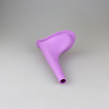 Ladies Standing Urinal in purple, portable and hygienic solution for women