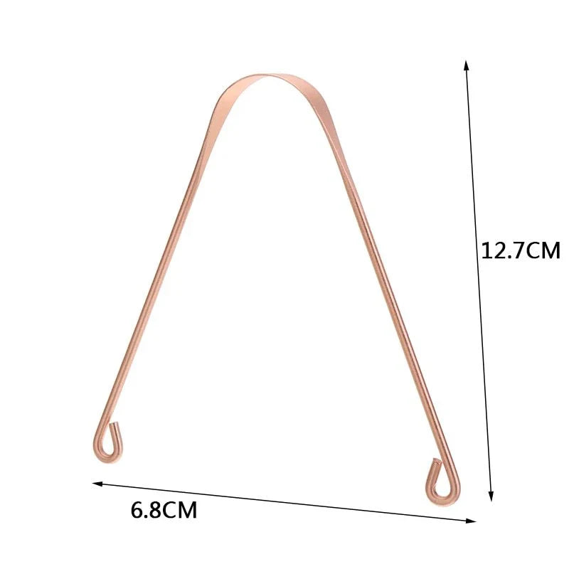 Copper tongue scraper for effective oral hygiene and fresher breath