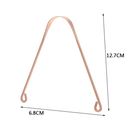 Copper tongue scraper for effective oral hygiene and fresher breath