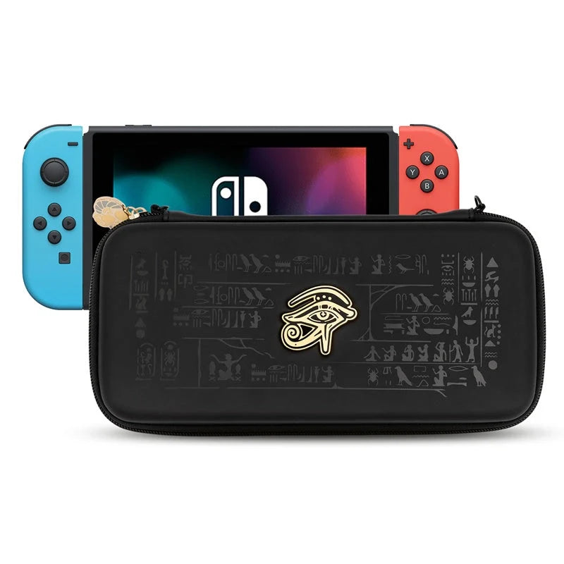 Mysterious Egypt themed protective shell for Nintendo Switch with back grip