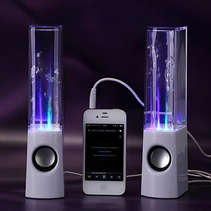 Wireless dancing water speaker with LED lights showing water column synchronised to music