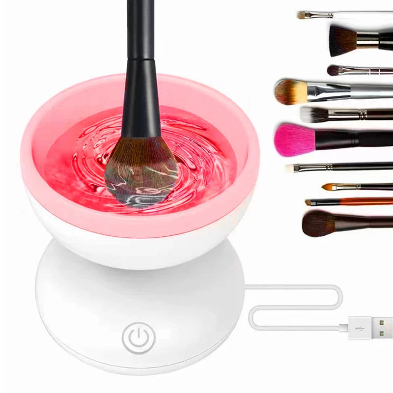 USB Portable Makeup Brush Cleaner for quick and easy cleaning of cosmetic brushes
