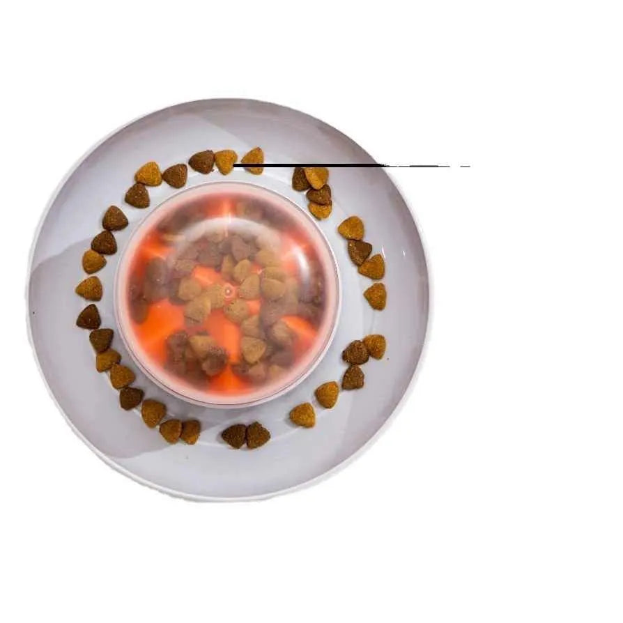 Automatic press leakage food feeder plastic slow feeder for dogs and cats dry kibble