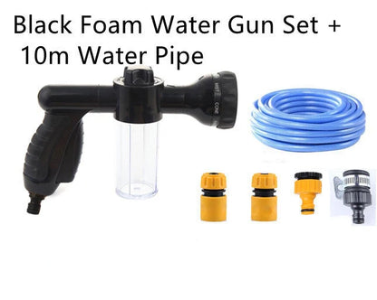 Multi-function high-pressure foam pot water gun set for car and home cleaning