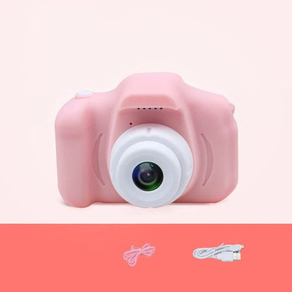 Playful X2 HD Mini Digital Camera for Kids with Durable Silicone Body, Vibrant Display, and Creative Filters