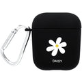 Apple AirPods PC back cover case with decorative designs in black and pink colours