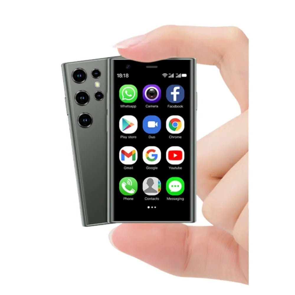 S23PRO & XS15 mini smartphone in black, green, or pink purple with a 3-inch screen.