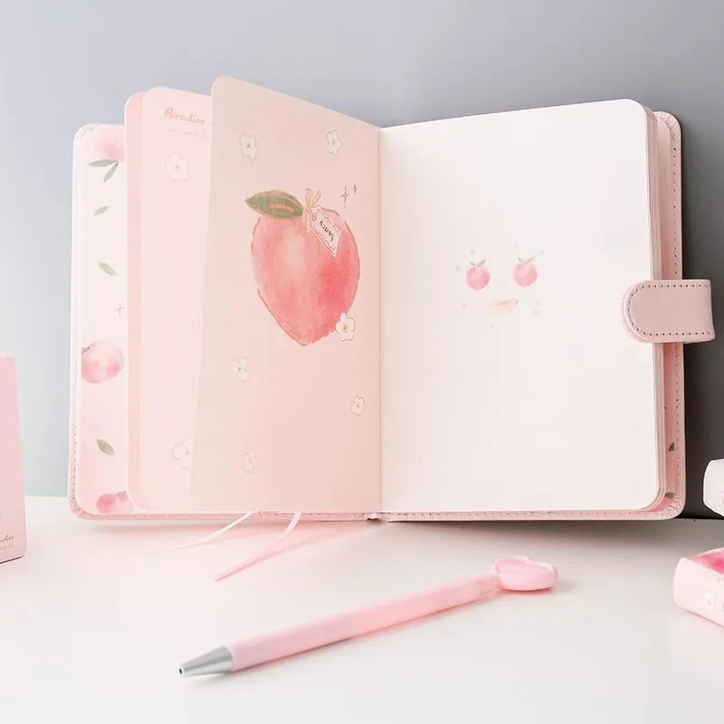 A5 hardcover notebook with imitation leather cover and wired binding, 130x172mm, double offset paper