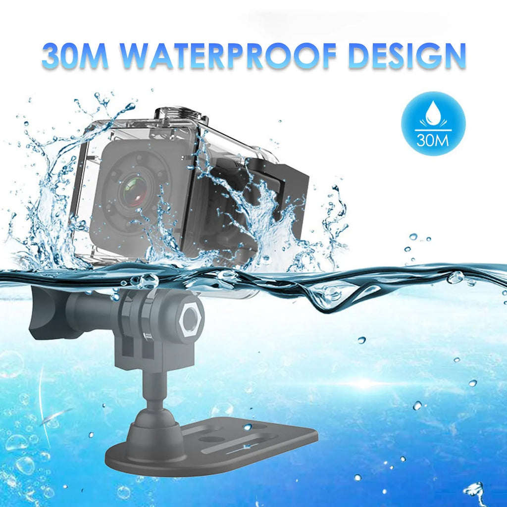 SQ29 waterproof sports camera with MicroUSB port and TF card slot