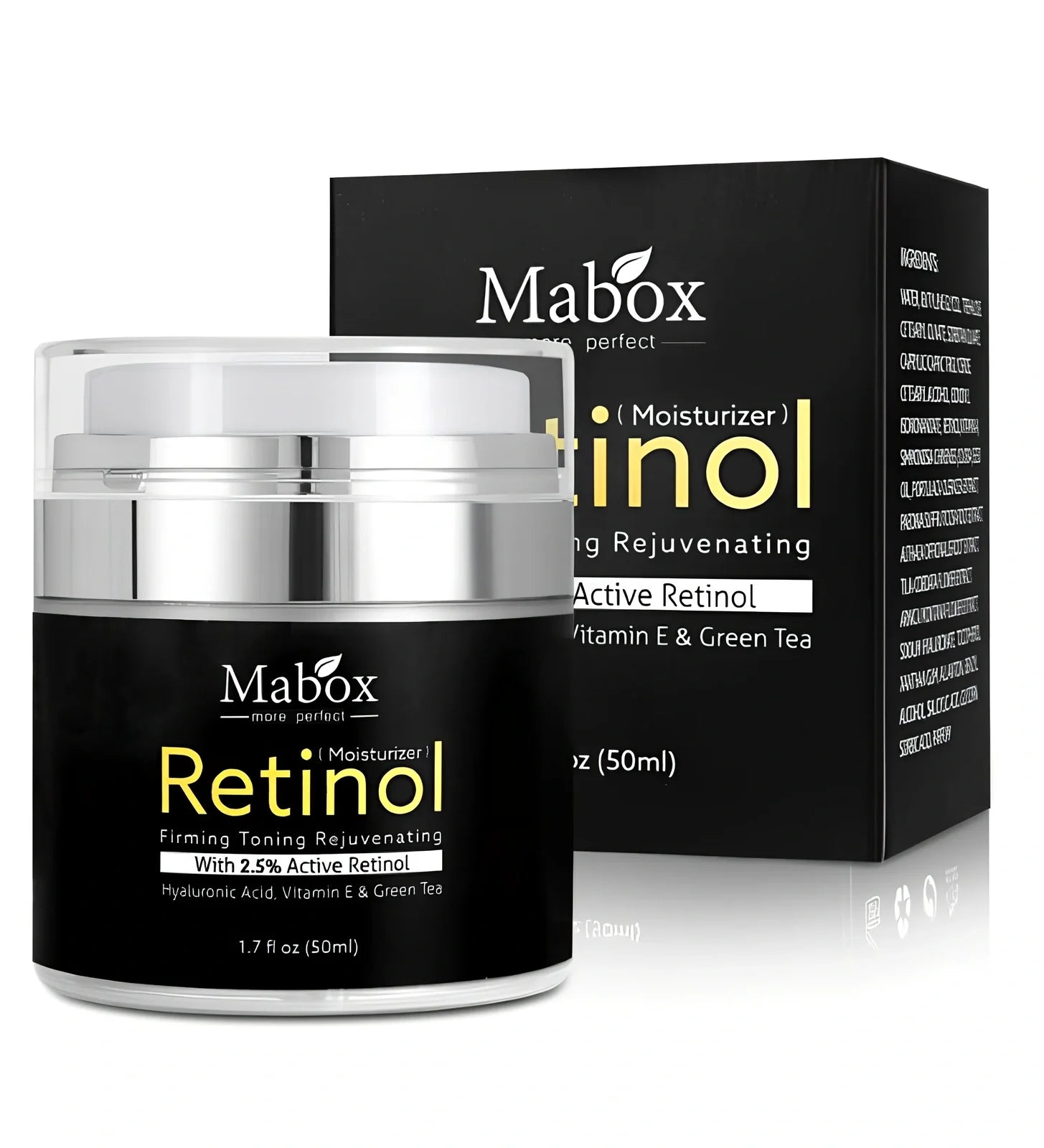 50ml whitening moisturising cream container with SPF30+ protection and hazelnut oil formulation