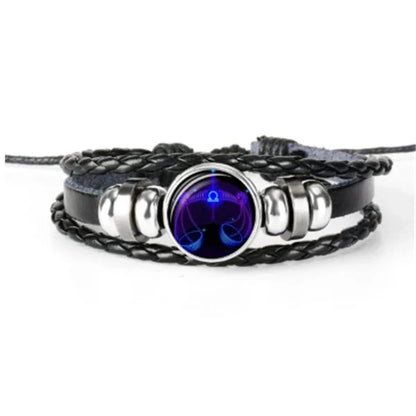 Zodiac Constellation Bracelet with Adjustable Fit and Vibrant Color Options for Men, Women, and Kids