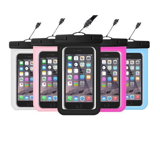 Waterproof mobile phone bag for diving and outdoor activities in various colors