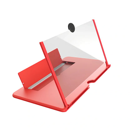 12-inch foldable mobile phone screen magnifier with 3-4x magnification in black colour